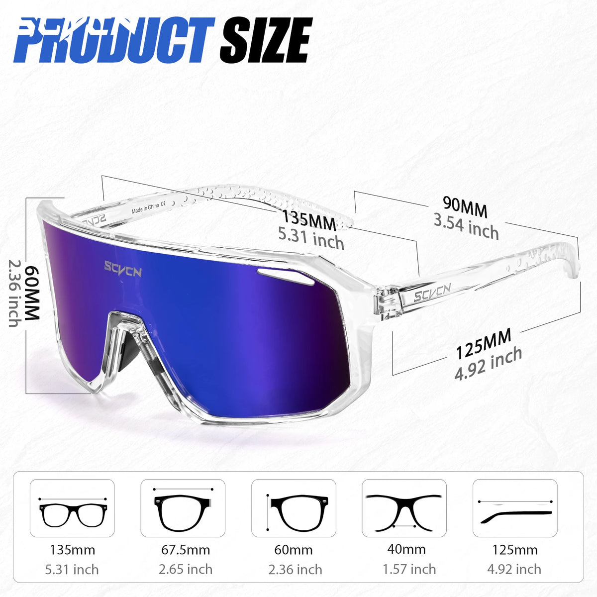 LuxeShade Photochromic Cycling Sunglasses