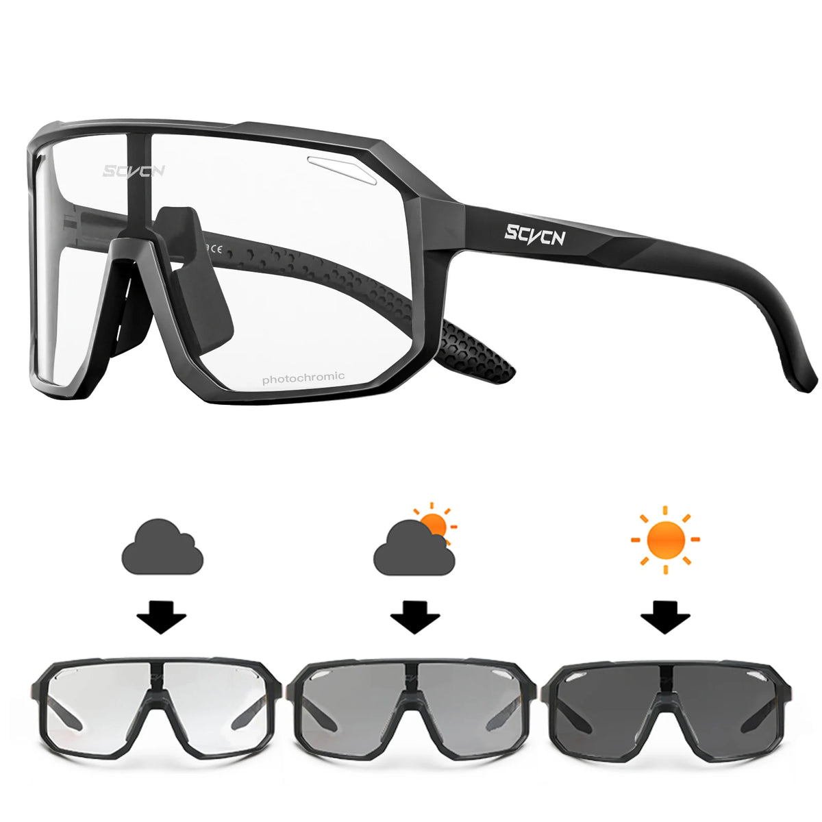 LuxeShade Photochromic Cycling Sunglasses