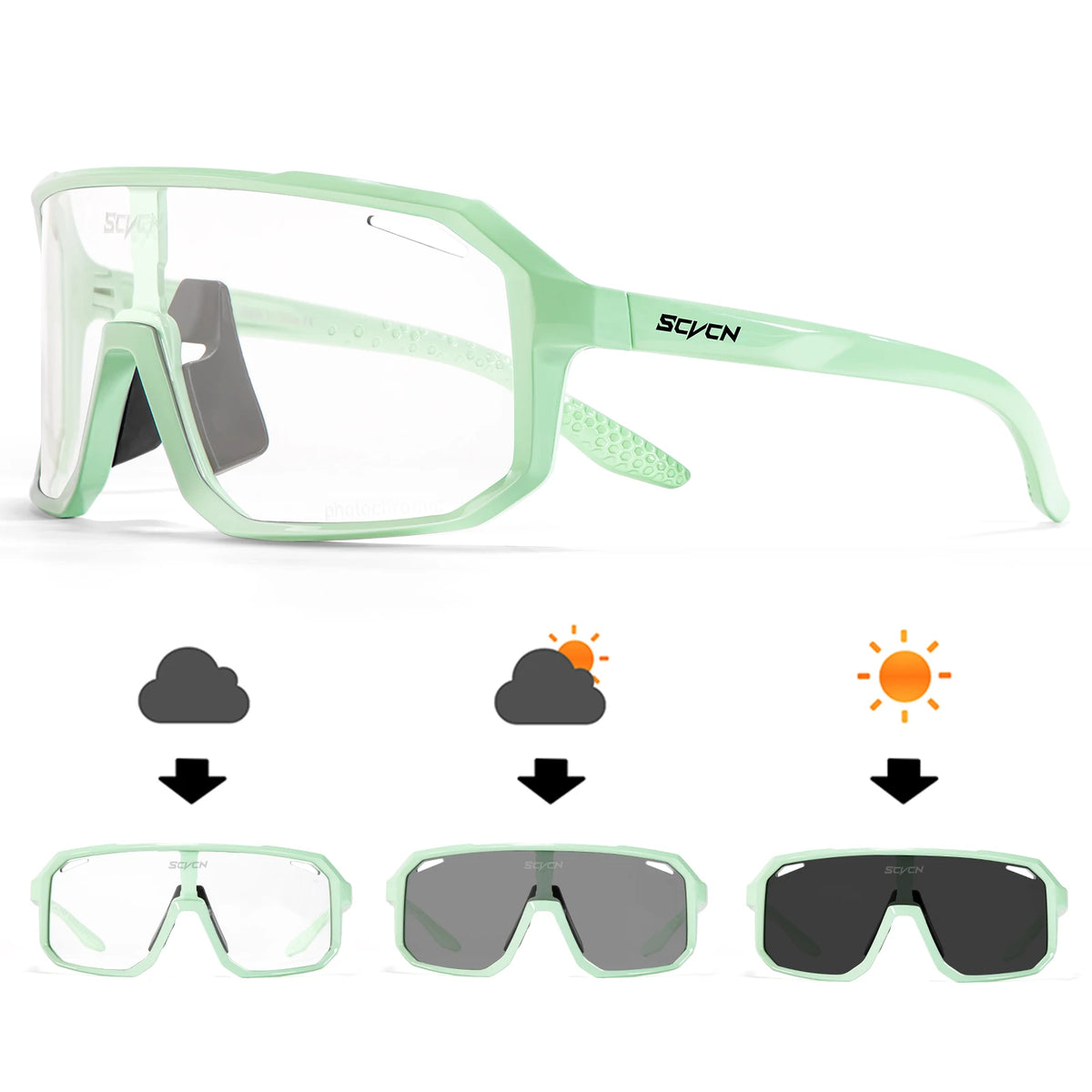 LuxeShade Photochromic Cycling Sunglasses