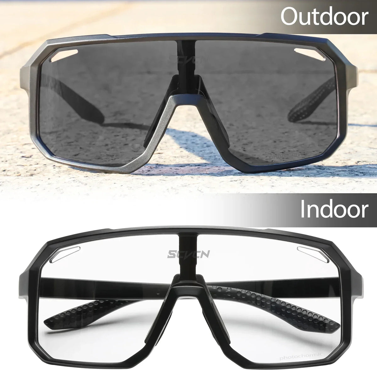 LuxeShade Photochromic Cycling Sunglasses