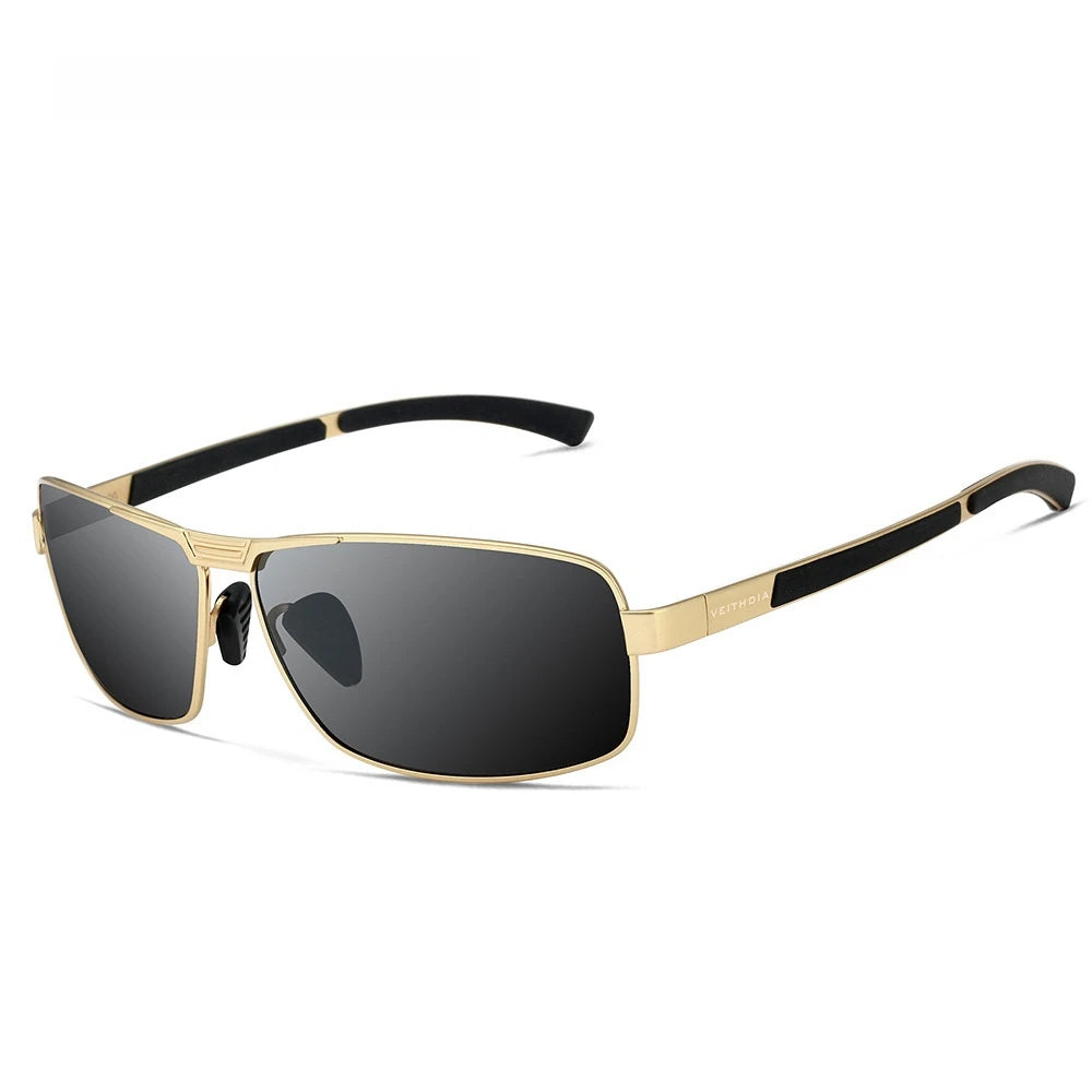 LuxeShade Polarized Rectangle Sunglasses – UV400