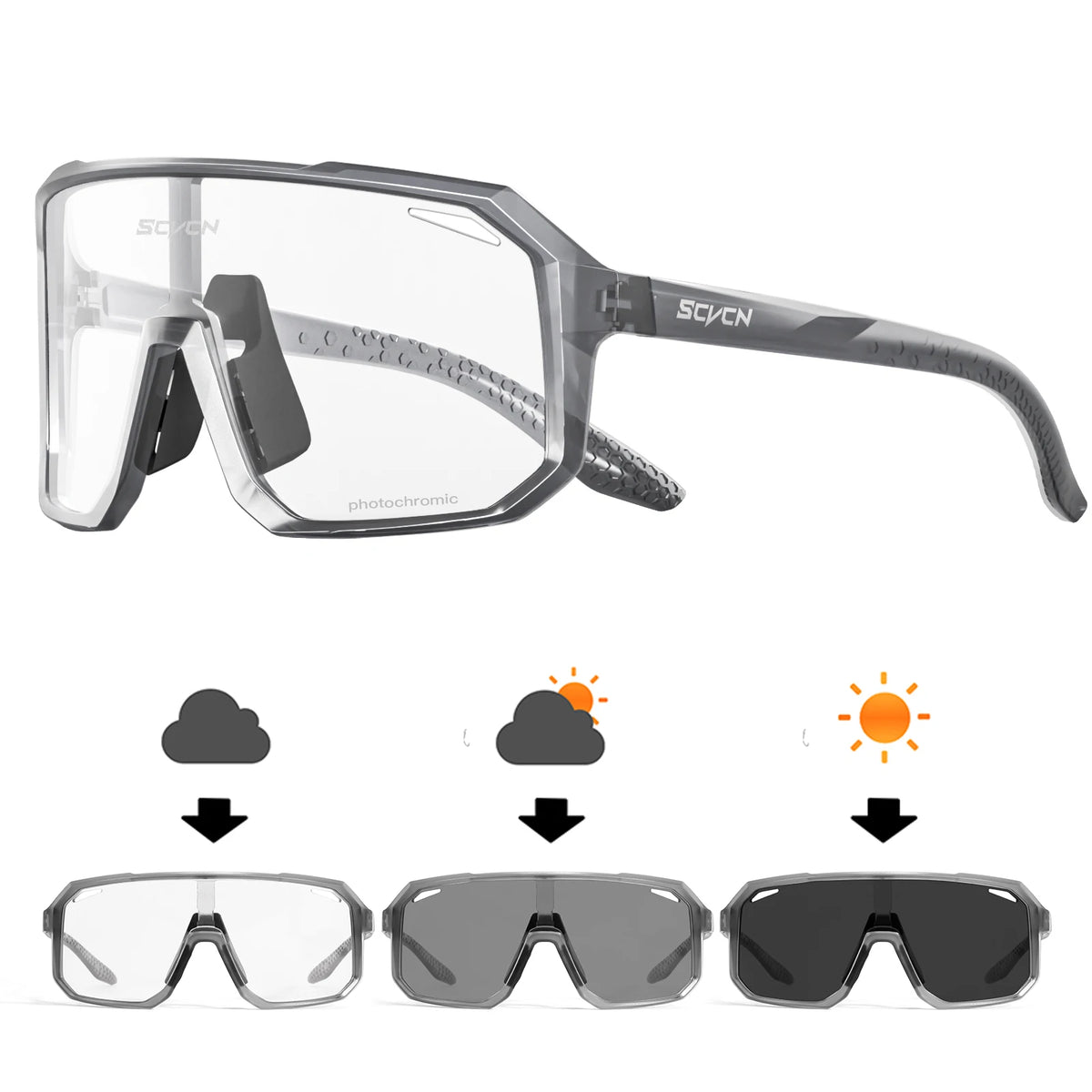 LuxeShade Photochromic Cycling Sunglasses