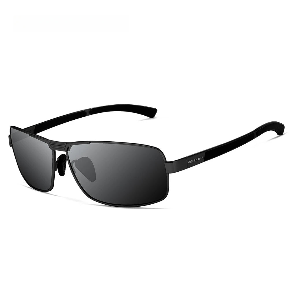 LuxeShade Polarized Rectangle Sunglasses – UV400